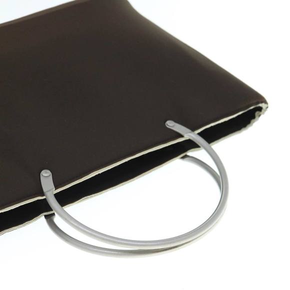 CHANEL Hand Bag Nylon Brown CC Auth bs11011 - Picture 7 of 16